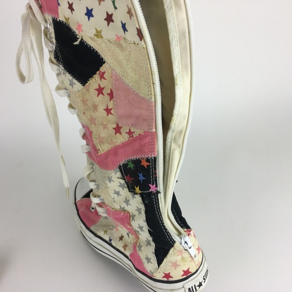 CONVERSE CHUCK TAYLOR ALL STAR  Patchwork Tall 8 - Picture 2 of 8
